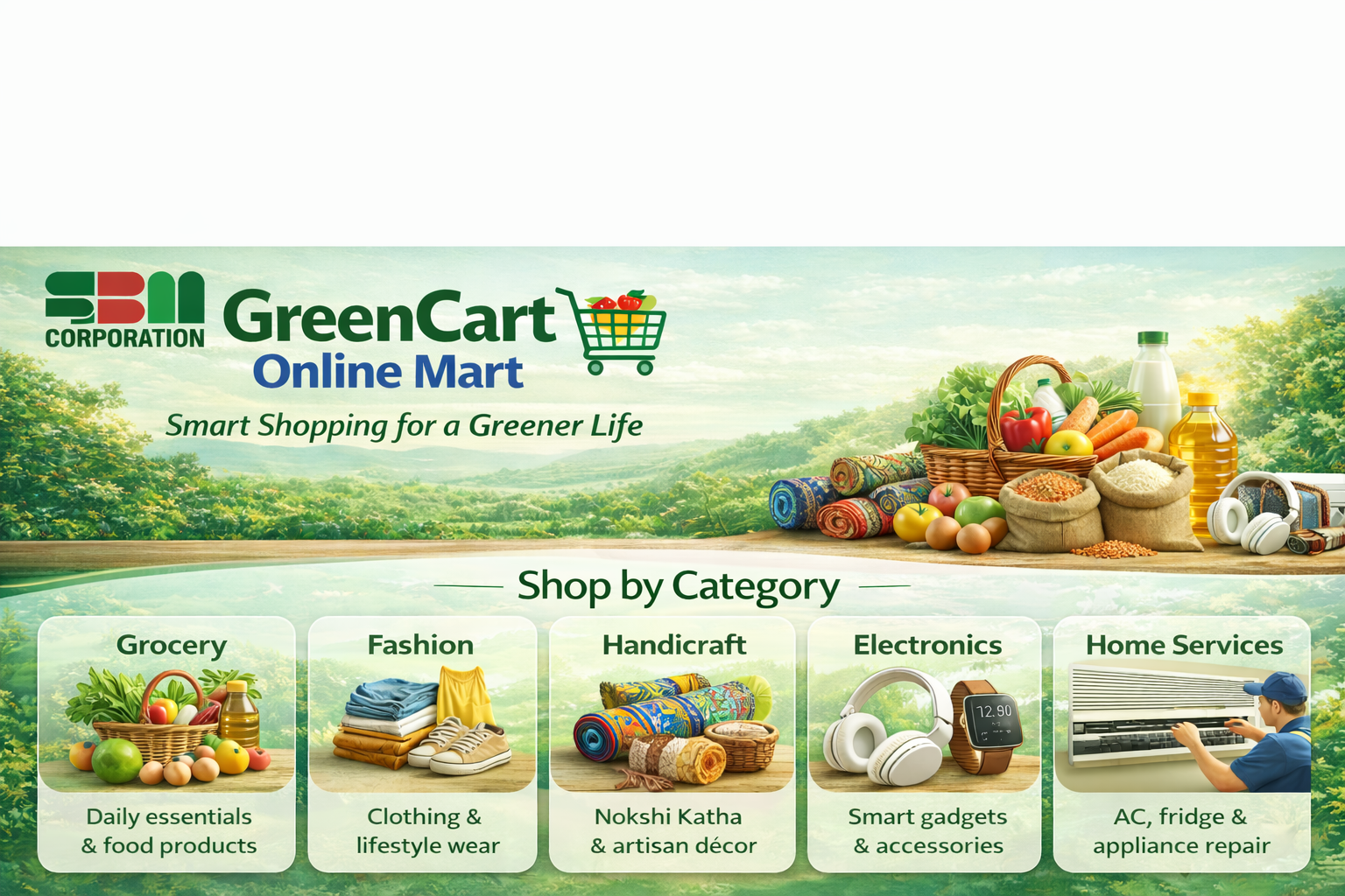 Green Cart Online Mart — Smart Shopping for a Greener Life