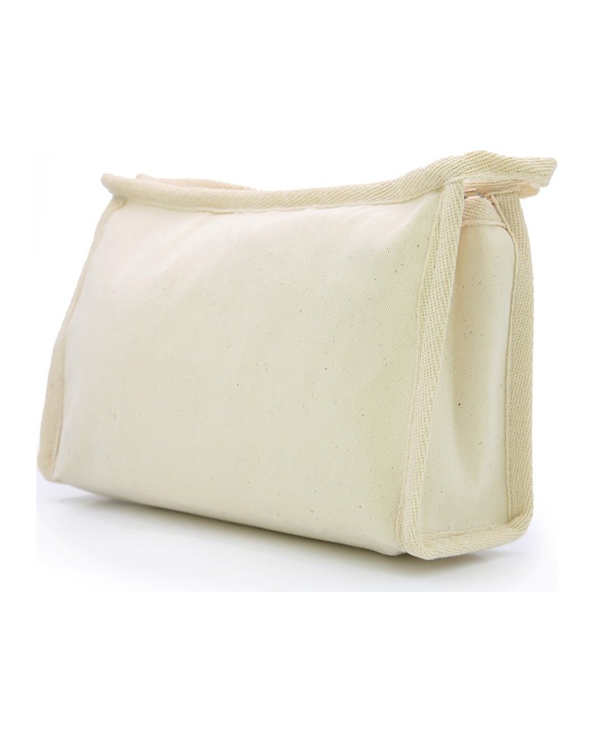 Boxed Canvas Cosmetic Pouch